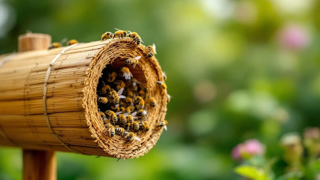 Insektenhotel ohne Werkzeug: Wie ein einfaches Rohr zum Paradies für Wildbienen wird