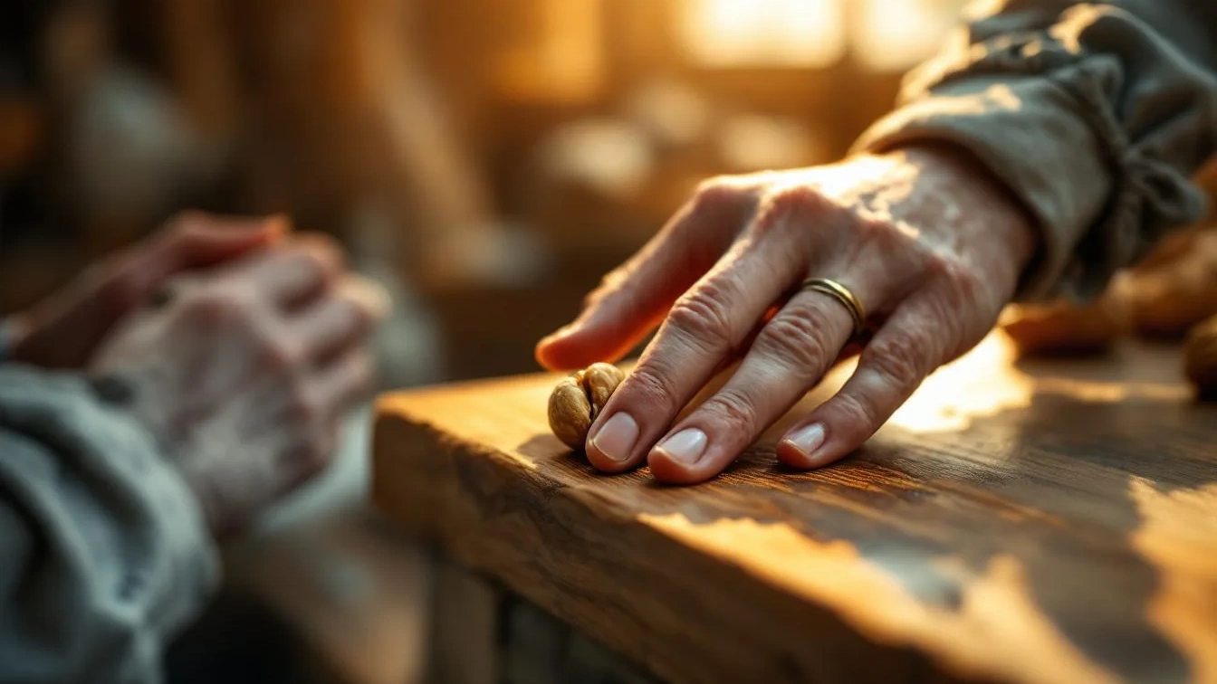 Möbel-Rettung: Kein Lackstift nötig – So lässt ein Walnusskern Kratzer in Holz unsichtbar werden