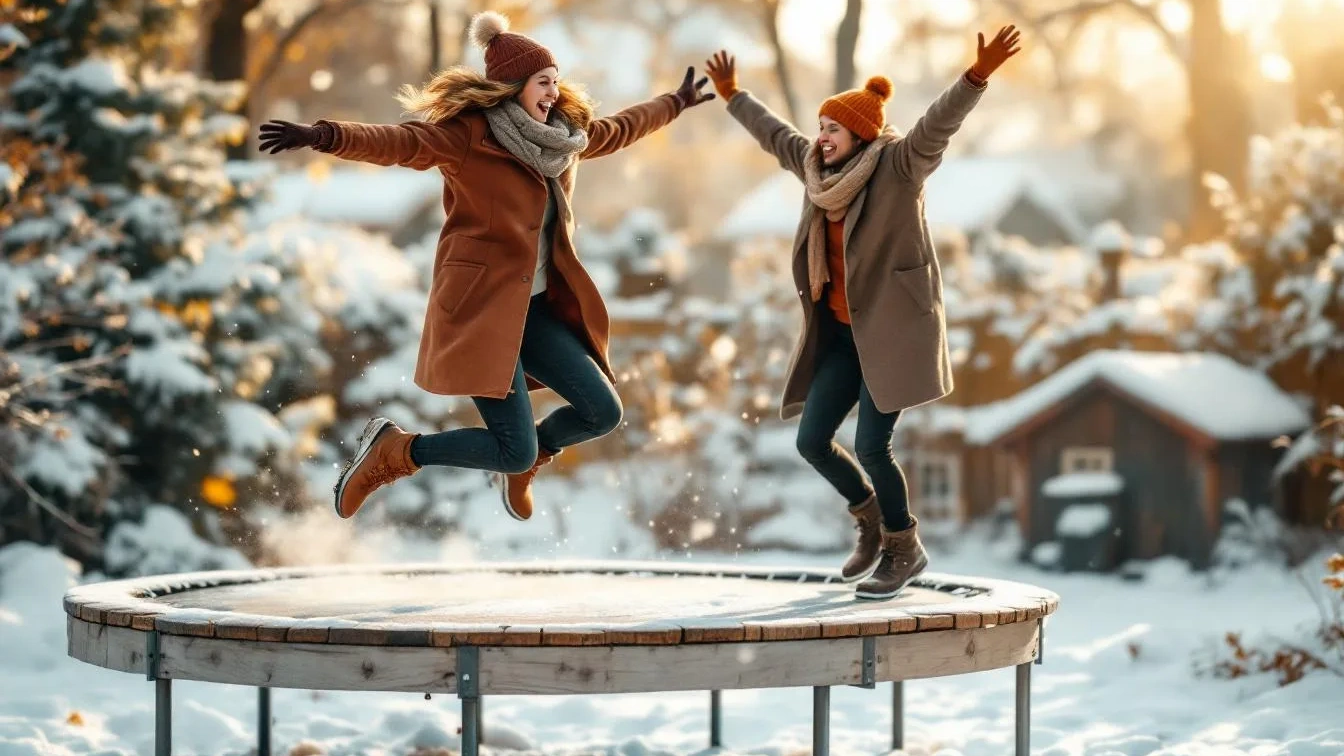 Wie ein Erwachsenentrampolin meinen Winter in nur zwei Wochen aufhellte