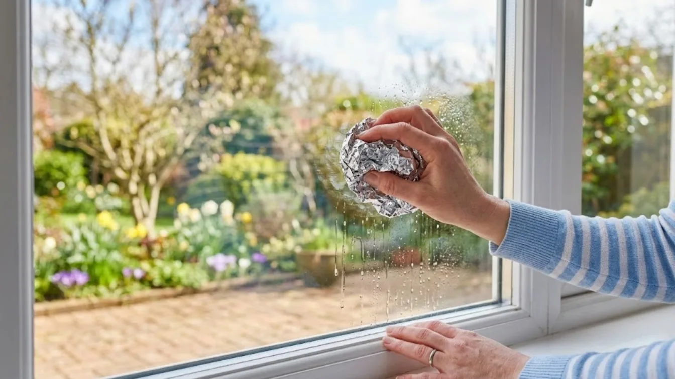 Der „Alufolien-Trick“: Warum Profis im März ihre Fenster nur noch mit diesem Hausmittel putzen