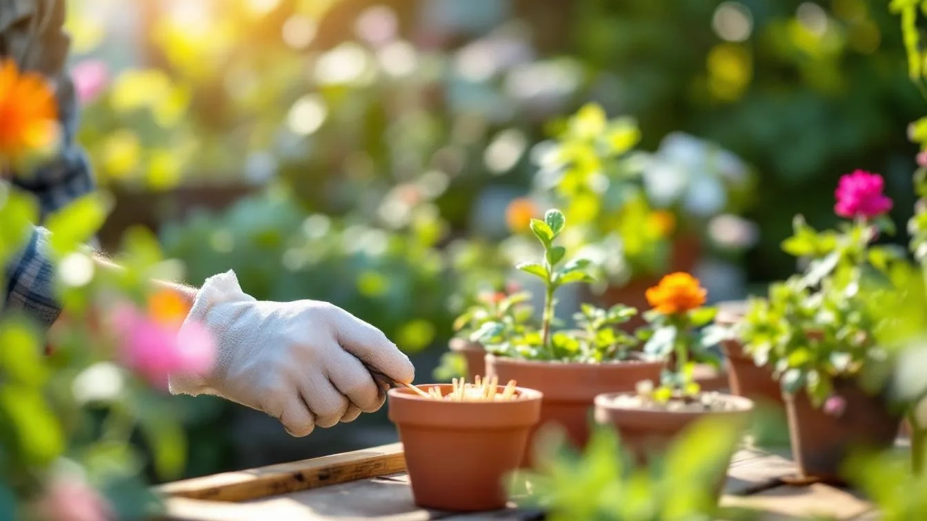 Ein Gärtner verrät: Warum einfache Streichhölzer in Blumentöpfen kleine Wunder wirken