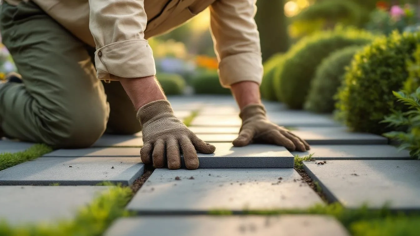 Ein Profi verrät, wie Sie Bodenplatten im Außenbereich dauerhaft pflegeleicht verlegen