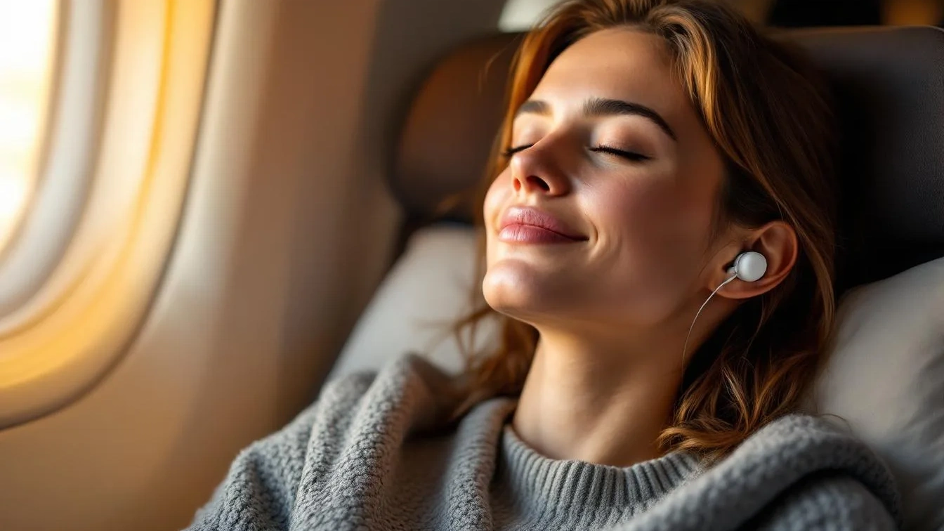 Ich nutzte Ohrstöpsel bei Nachtflügen, mein Schlaf verbesserte sich drastisch